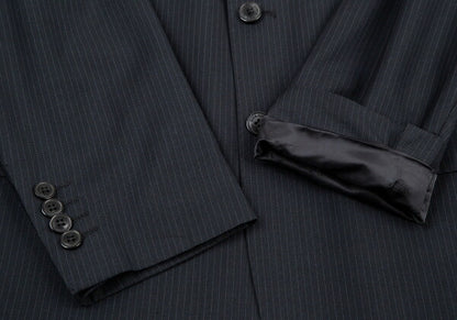 GIORGIO ARMANI Wool Silk Stripe Jacket Navy Size 50