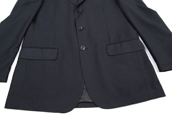 GIORGIO ARMANI Wool Silk Stripe Jacket Navy Size 50