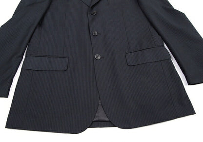 GIORGIO ARMANI Wool Silk Stripe Jacket Navy Size 50