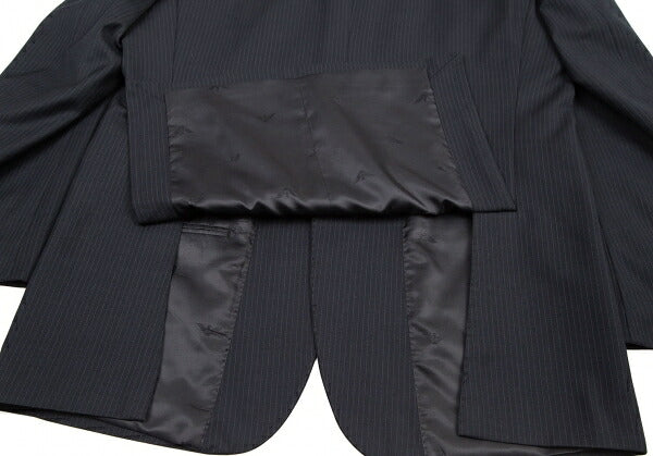 GIORGIO ARMANI Wool Silk Stripe Jacket Navy Size 50