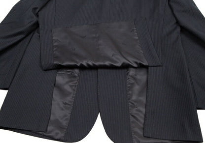 GIORGIO ARMANI Wool Silk Stripe Jacket Navy Size 50