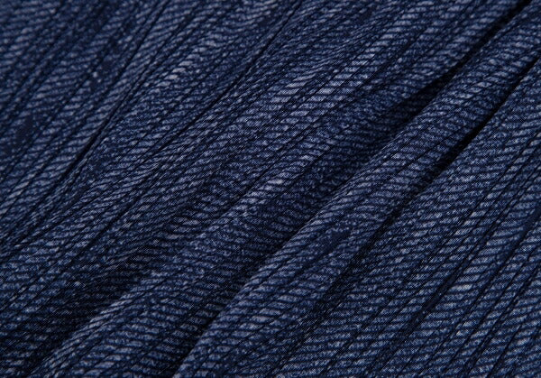 PLEATS PLEASE Fabric Print Pleated Cardigan Blue Size 4