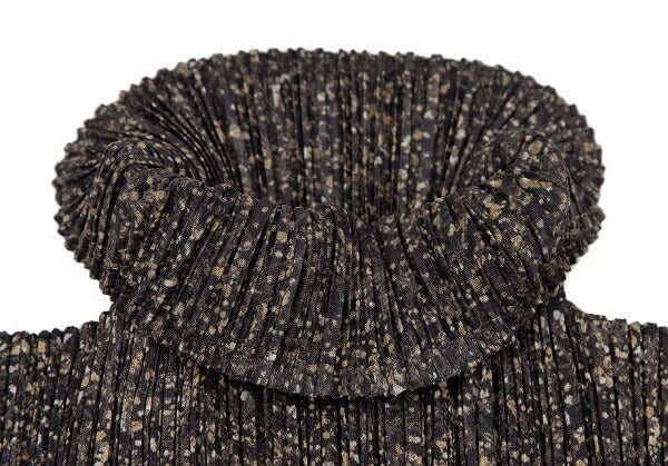 PLEATS PLEASE Marble Print Pleated High Top Khaki Size 4
