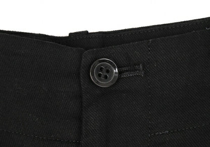 Y's Cotton Side Belt Pants Black Size 2