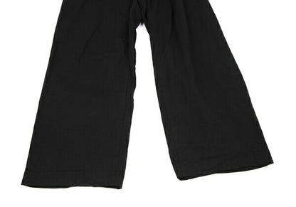 Y's Cotton Side Belt Pants Black Size 2