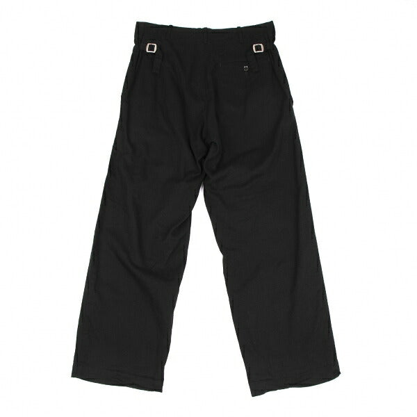Y's Cotton Side Belt Pants Black Size 2