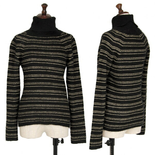 JUNYA WATANABE MAN PINK Gold Thread Sweater Black Size M