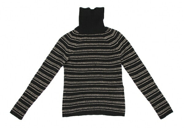 JUNYA WATANABE MAN PINK Gold Thread Sweater Black Size M