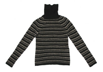 JUNYA WATANABE MAN PINK Gold Thread Sweater Black Size M