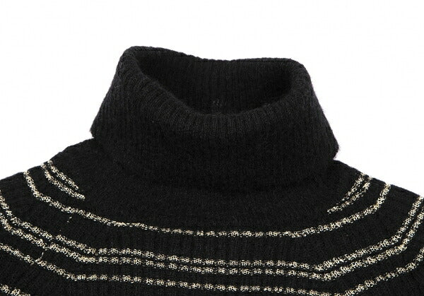 JUNYA WATANABE MAN PINK Gold Thread Sweater Black Size M