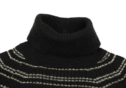 JUNYA WATANABE MAN PINK Gold Thread Sweater Black Size M