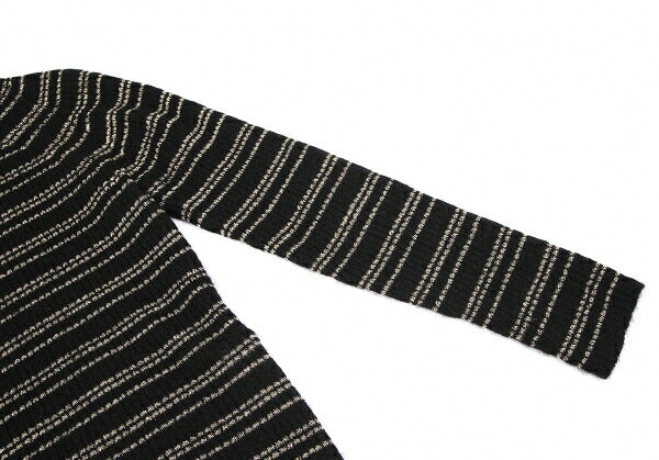 JUNYA WATANABE MAN PINK Gold Thread Sweater Black Size M