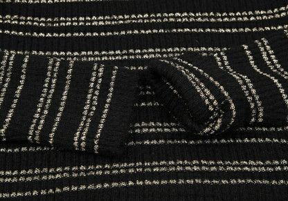 JUNYA WATANABE MAN PINK Gold Thread Sweater Black Size M