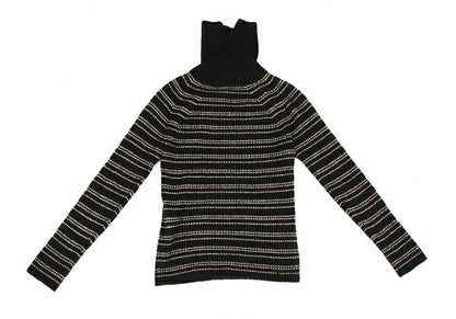 JUNYA WATANABE MAN PINK Gold Thread Sweater Black Size M