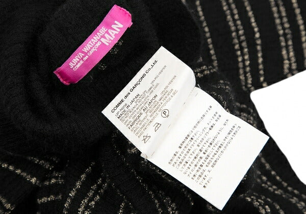 JUNYA WATANABE MAN PINK Gold Thread Sweater Black Size M