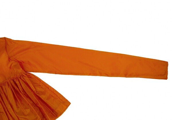 Jean Paul GAULTIER FEMME Ripstop Nylon Up Orange Shirt Size 42
