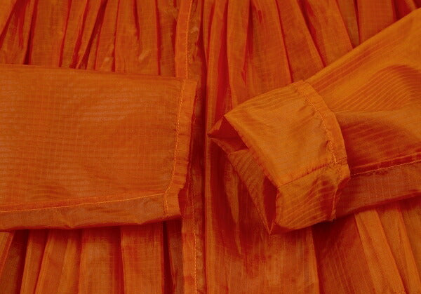 Jean Paul GAULTIER FEMME Ripstop Nylon Up Orange Shirt Size 42