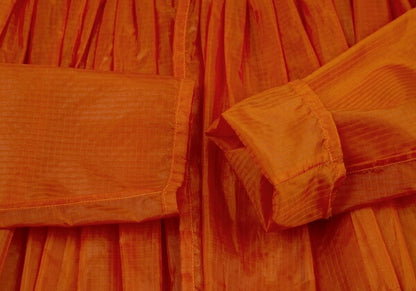 Jean Paul GAULTIER FEMME Ripstop Nylon Up Orange Shirt Size 42