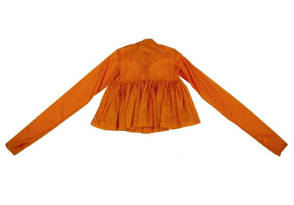 Jean Paul GAULTIER FEMME Ripstop Nylon Up Orange Shirt Size 42