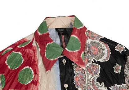 Jean Paul GAULTIER HOMME Scarf Print Shirt Size 48