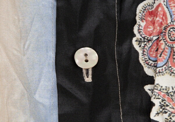 Jean Paul GAULTIER HOMME Scarf Print Shirt Size 48