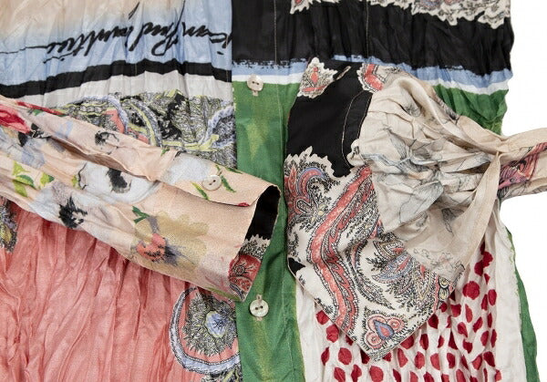 Jean Paul GAULTIER HOMME Scarf Print Shirt Size 48