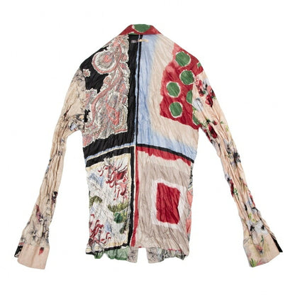 Jean Paul GAULTIER HOMME Scarf Print Shirt Size 48