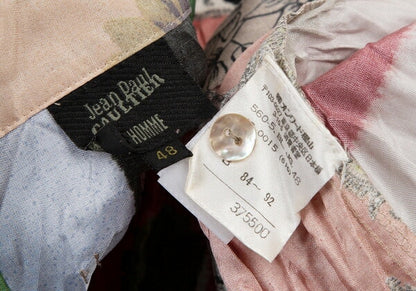 Jean Paul GAULTIER HOMME Scarf Print Shirt Size 48