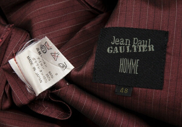 Jean Paul GAULTIER HOMME Stretch Shoulder Jacket Size 48