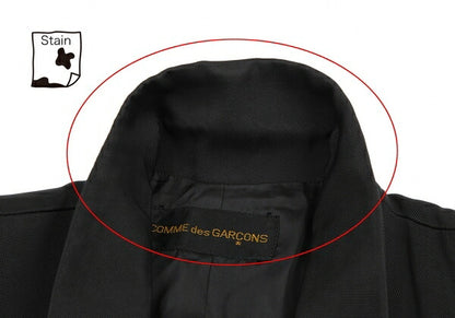 COMME des GARCONS Dart Shoulder Acetate Jacket Black Size M