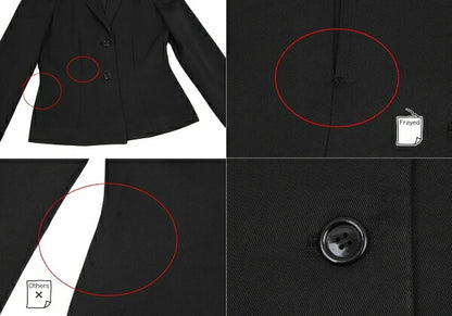 COMME des GARCONS Dart Shoulder Acetate Jacket Black Size M
