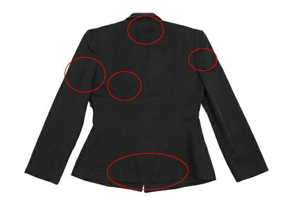 COMME des GARCONS Dart Shoulder Acetate Jacket Black Size M
