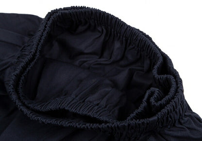 Y's Cotton Fold-Over Balloon Skirt Navy Size M