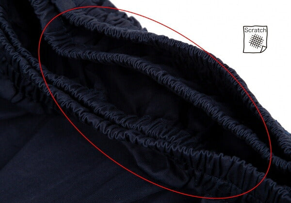 Y's Cotton Fold-Over Balloon Skirt Navy Size M