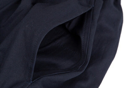 Y's Cotton Fold-Over Balloon Skirt Navy Size M