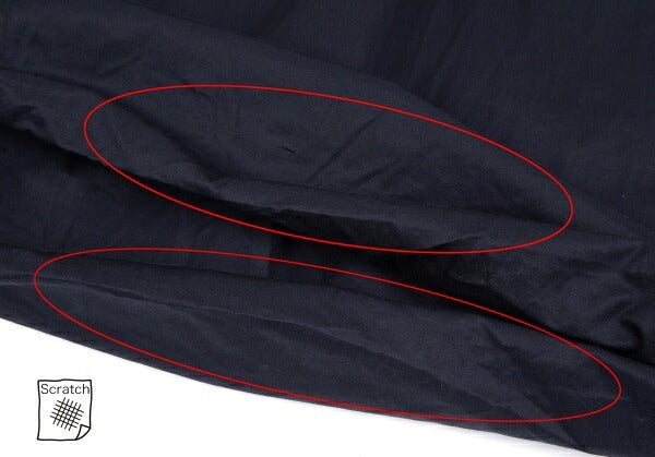 Y's Cotton Fold-Over Balloon Skirt Navy Size M