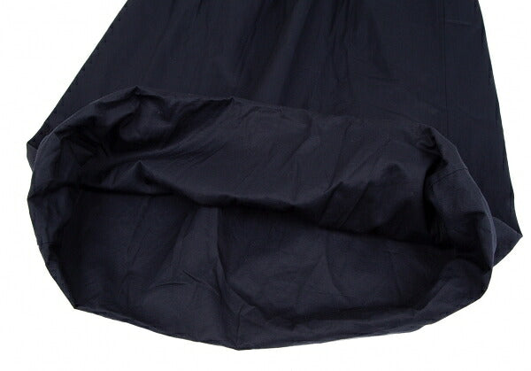 Y's Cotton Fold-Over Balloon Skirt Navy Size M
