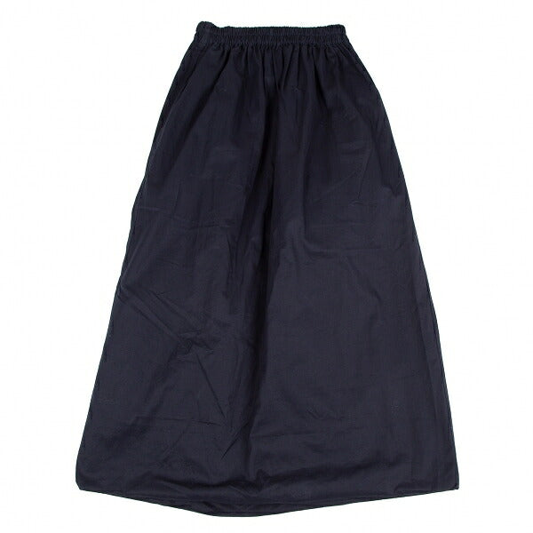 Y's Cotton Fold-Over Balloon Skirt Navy Size M