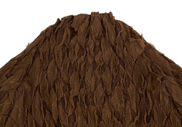 ISSEY MIYAKE Diamond Pleat High Neck Top Brown Size 3