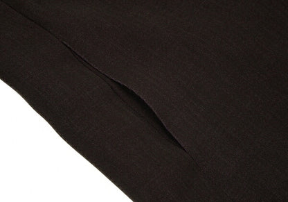 ISSEY MIYAKE Open Collar Long Jacket Brown Size M