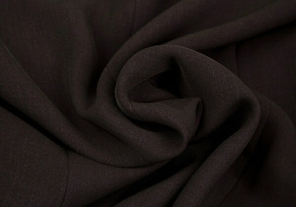 ISSEY MIYAKE Open Collar Long Jacket Brown Size M