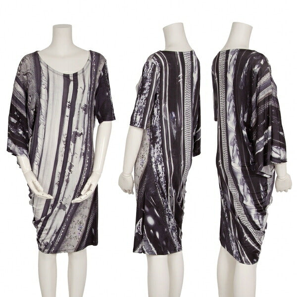 MM6 Maison Martin Margiela 13SS Graphic Dress Gray Size M