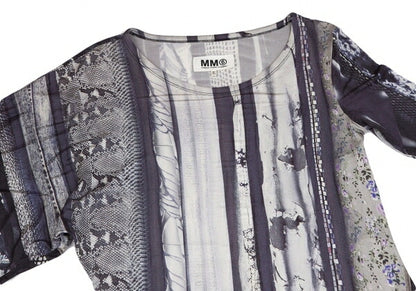 MM6 Maison Martin Margiela 13SS Graphic Dress Gray Size M