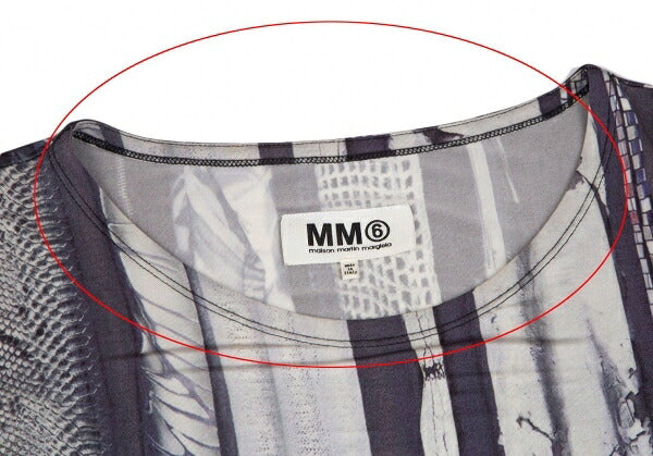 MM6 Maison Martin Margiela 13SS Graphic Dress Gray Size M