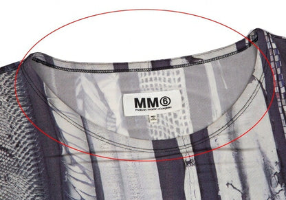 MM6 Maison Martin Margiela 13SS Graphic Dress Gray Size M