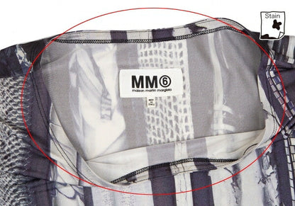MM6 Maison Martin Margiela 13SS Graphic Dress Gray Size M
