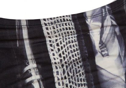 MM6 Maison Martin Margiela 13SS Graphic Dress Gray Size M