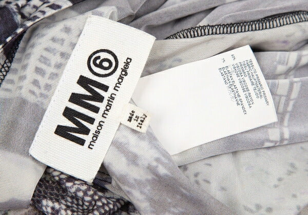 MM6 Maison Martin Margiela 13SS Graphic Dress Gray Size M
