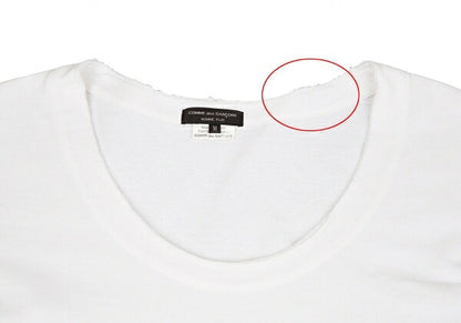 COMME des GARCONS HOMME PLUS Neck Sweatshirt White Size M