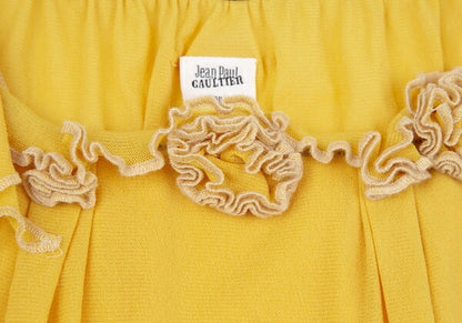 Jean Paul GAULTIER FEMME Corsage Power Top Yellow Size 40